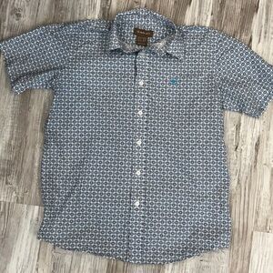 Ariat  Brand casual Blue Patterned Men's Shirt
